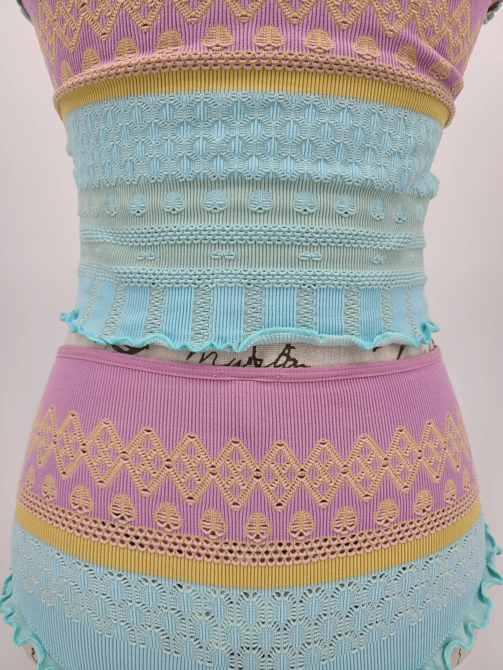 Anthropologie's LyreBird Knit Cropped Pajama Set Size Small